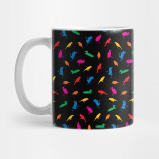 Colorful Bird Pattern for Bird Nerds Mug